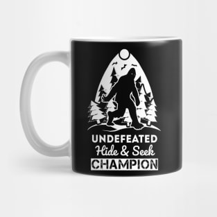 Bigfoot champion T-shirt. Mug